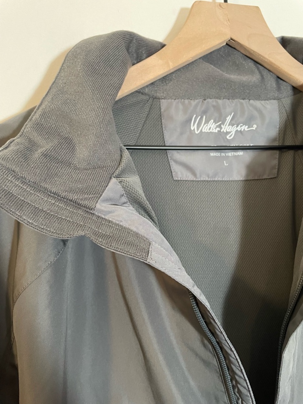 Walter Hagen Gray Golf Windbreaker 1/2 Zip Pullover Jacket Mens Size Large - Picture 3 of 16
